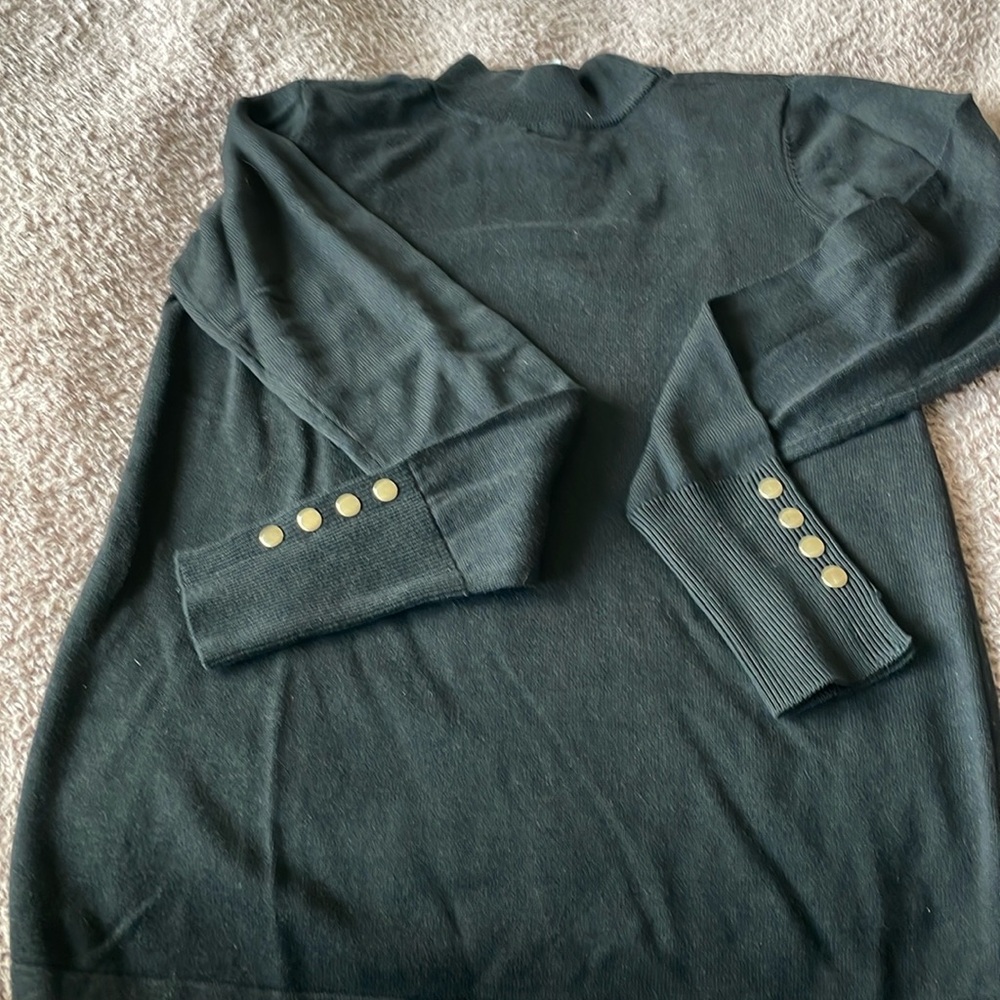 Mock neck black sweater - XXS
